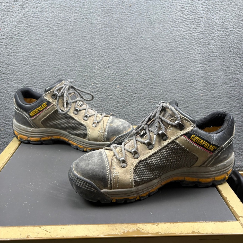 Caterpillar CAT Mens P90603 Steel Toe Work Shoes Brown Leather Size 10 EH ASTM - Picture 2 of 8